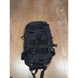 Flying Circle Small Black Military Utility Backpack Day Pack